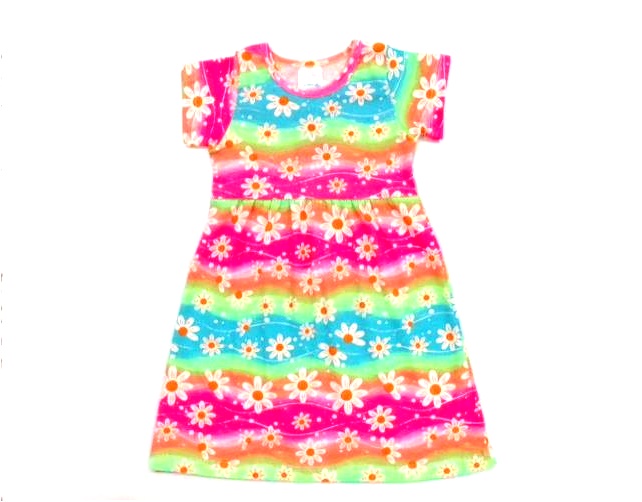 Vestido Vickju P.passos M/c Cotton Estampado