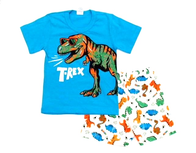 Conjunto Vickju Infantil  Manga Curta Malha