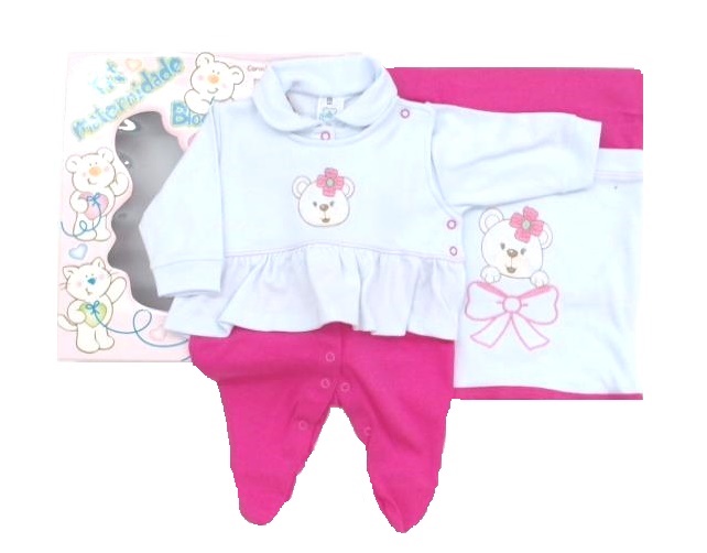 Saída-maternidade Bloomys Bebe Suedine 2pçs