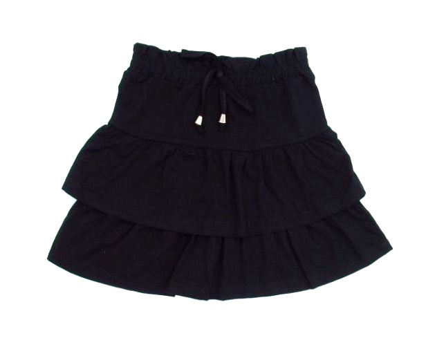 Saia Rose Juvenil Viscolycra Babado