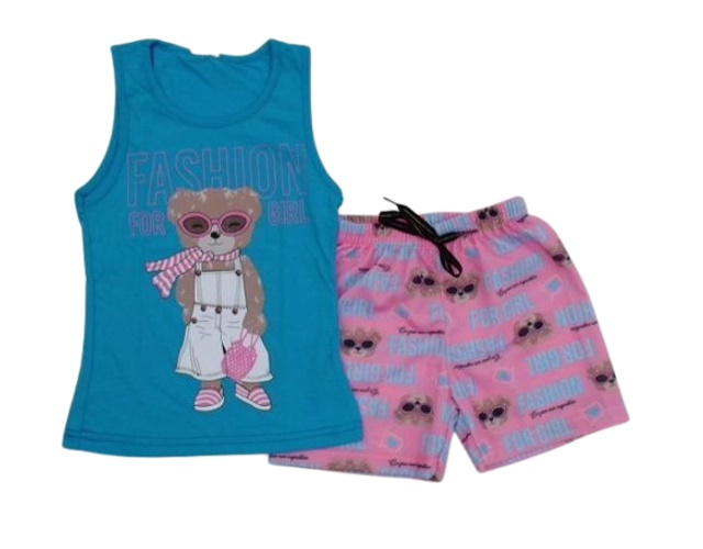 Conjunto Gabizinha Infantil  Regata Malha Short