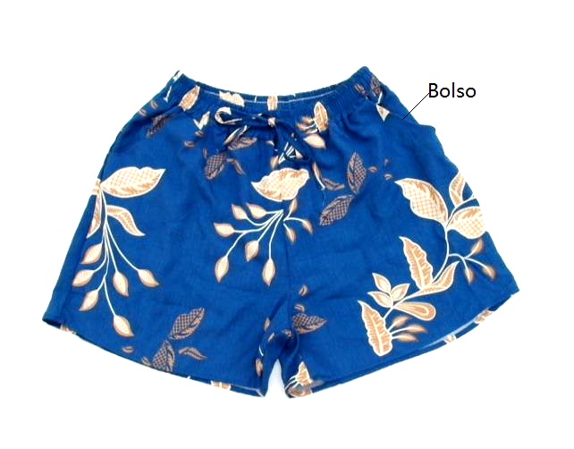 Short Armando Ad Fem Viscose Estamp 2bolsos
