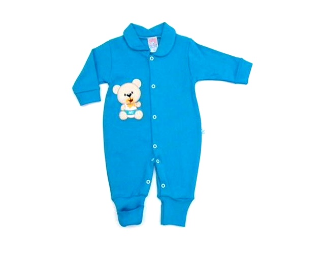 Macacão Sevenbaby Bebe Masc Lgo Suedine Pé Reversí