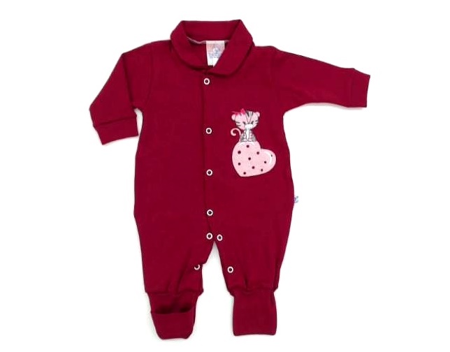 Macacão Sevenbaby Bebe Fem Lgo Suedine Pé Reversív