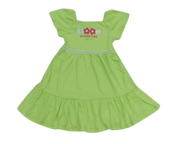 Vestido Kaiani Infantil Manga Curta Malha