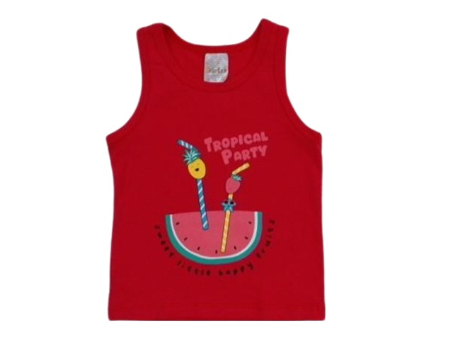 Blusa Catolele Primeiros Passos Feminina Regata Cotton