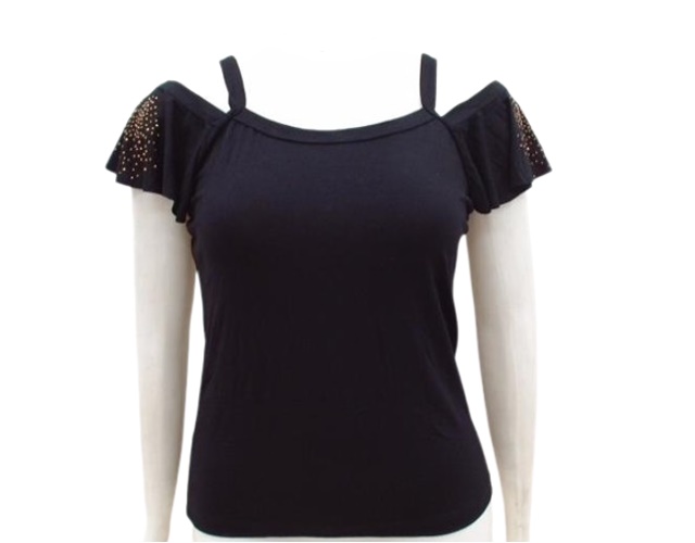 Blusa Ita Ad Exg Fem M/c Viscol Strass