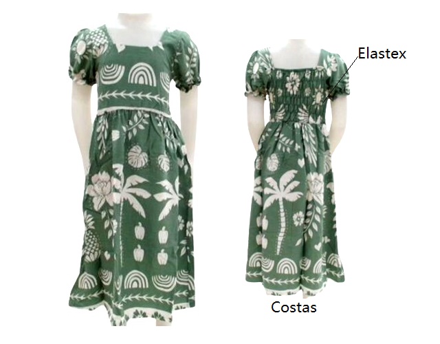 Vestido Lulian Infantil Manga Curta Viscose Elastex