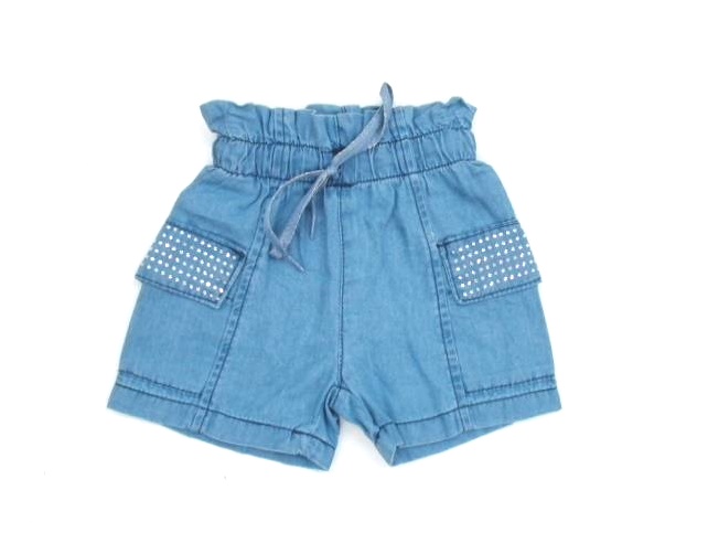Short Peptuchy P.passos Fem Jeans Strass 2bolsos