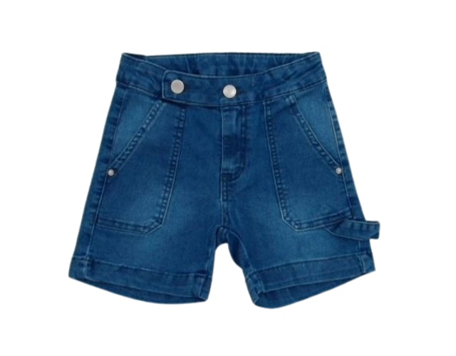 Short Pty Infantil  Jeans Lycra 4bolsos