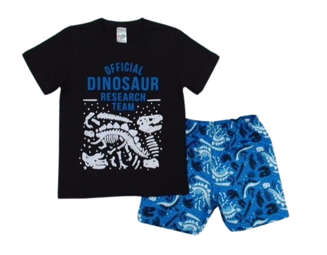 Conjunto Shumakids Infantil  Manga Curta Malha