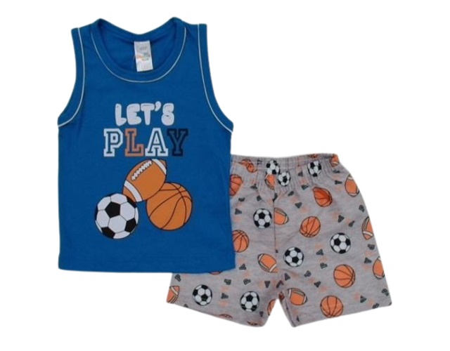Conjunto Shumakids Primeiros Passos  Regata Malha
