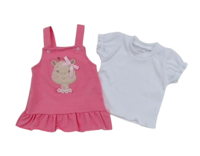 Salopete Romila Bebe M/c Cotton Jeans 2pçs