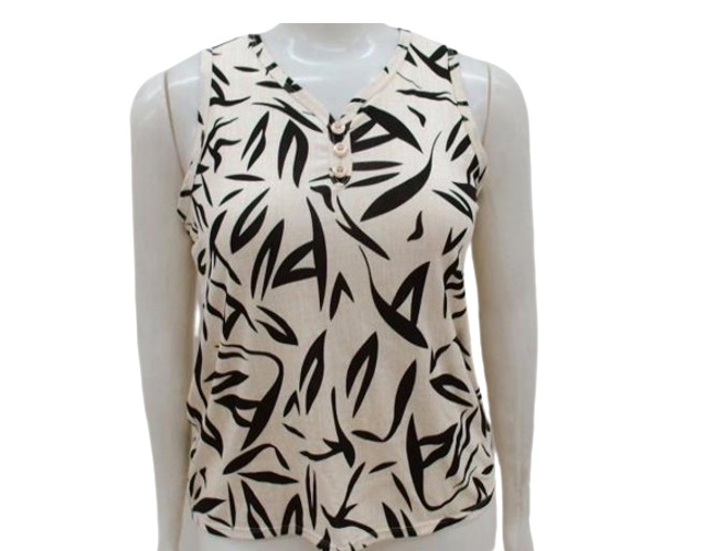 Blusa Armando Adulto Extra Grande  Regata Viscolycra Estampado