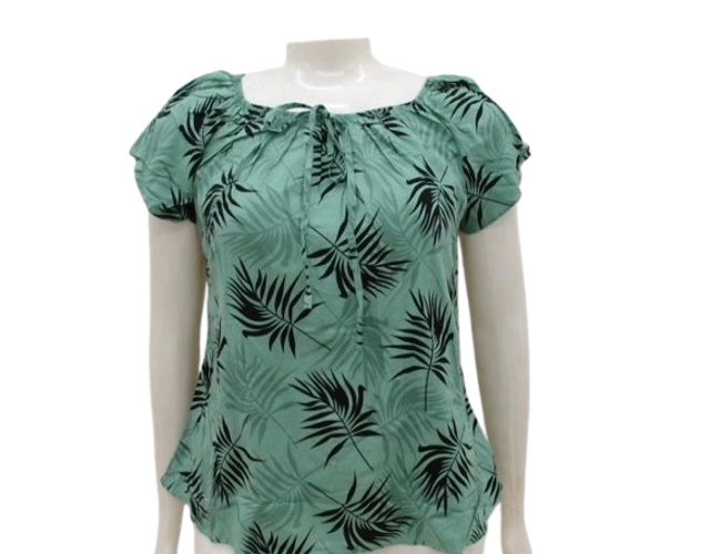 Blusa 7linhas Adulto Extra Grande Manga Curta Viscose Ciganin