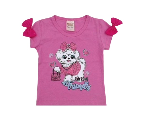 Blusa Mundonick Primeiros Passos  Manga Curta Cotton