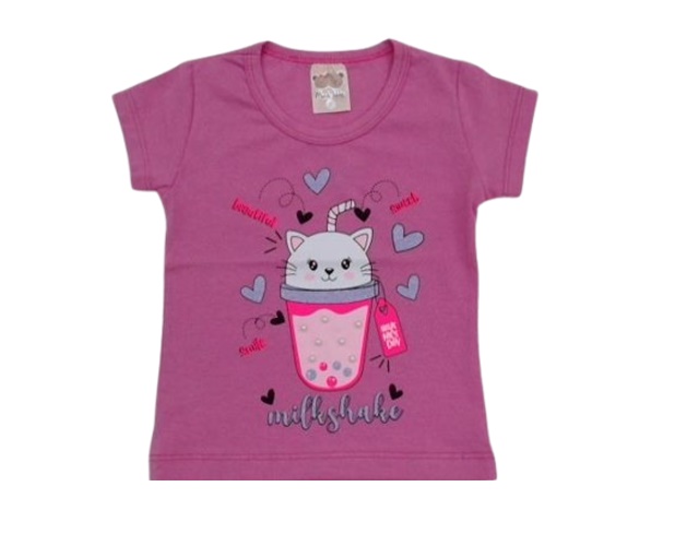 Blusa Mundonick Primeiros Passos Manga Curta Cotton