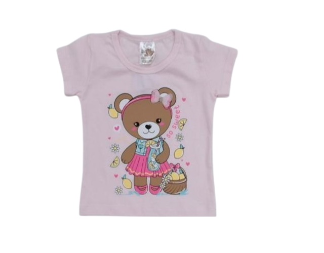 Blusa Mundonick Primeiros Passos Manga Curta Cotton