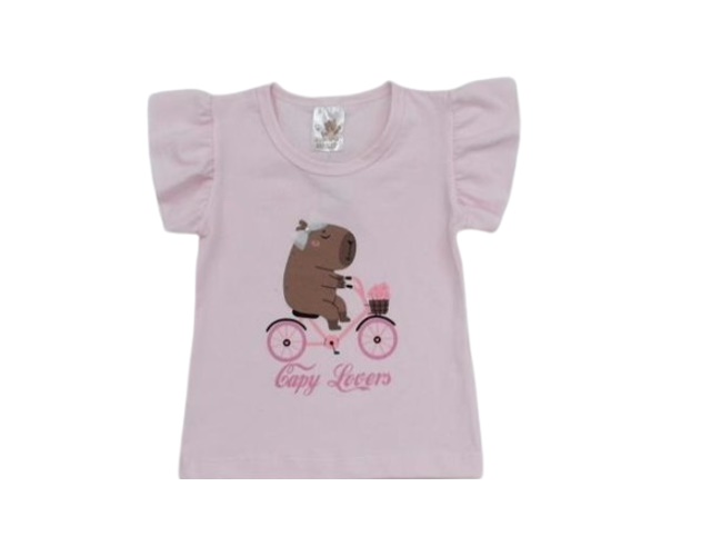 Blusa Mundonick Primeiros Passos Manga Curta Cotton