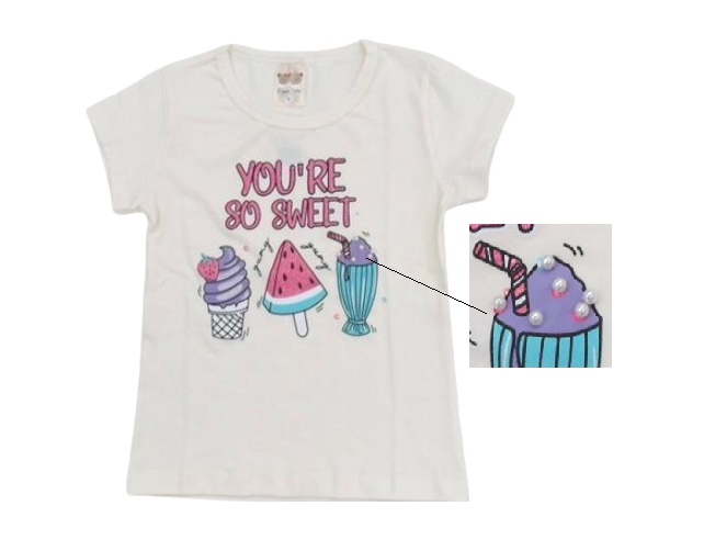 Blusa Mundonick Infantil  Manga Curta Cotton