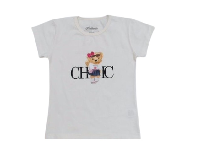 Blusa Mundonick Juvenil Manga Curta Cotton