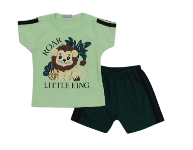 Conjunto Pimentinha Bebe Masc M/c Malha