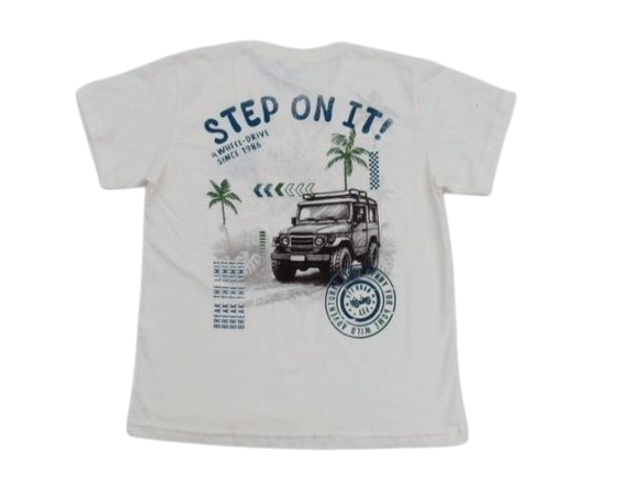 Camiseta Minimundo Infantil  Manga Curta Malha