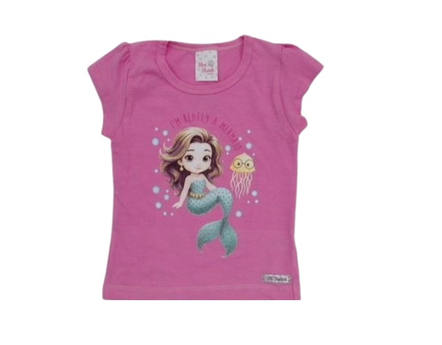 Blusa Minimundo Primeiros Passos Manga Curta Cotton