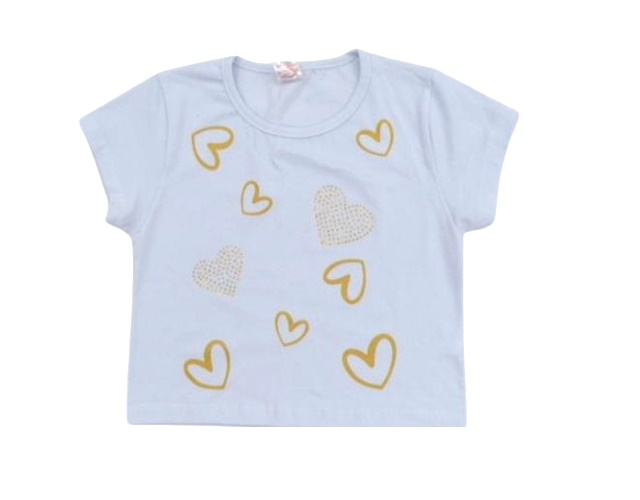 Blusa Minimundo Juvenil  Manga Curta Cotton Cropped