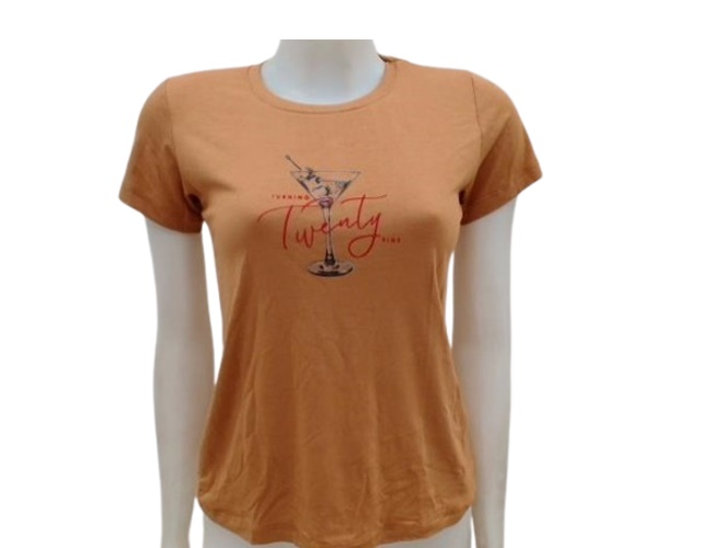 Blusa Aquamarine Adulto  Manga Curta Viscolycra