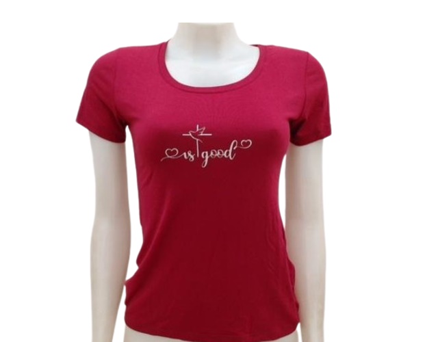 Blusa Aquamarine Adulto  Manga Curta Viscolycra