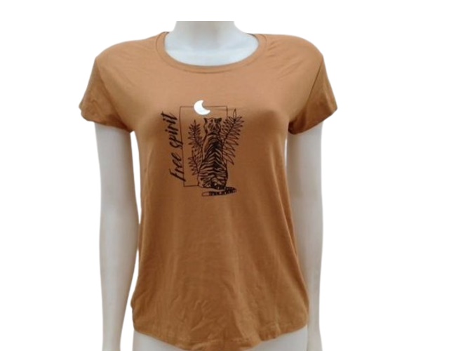 Blusa Aquamarine Adulto  Manga Curta Viscolycra