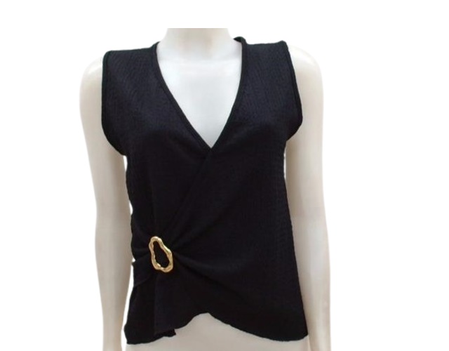 Blusa Armando Ad Fem Reg Poliéster Transpassada