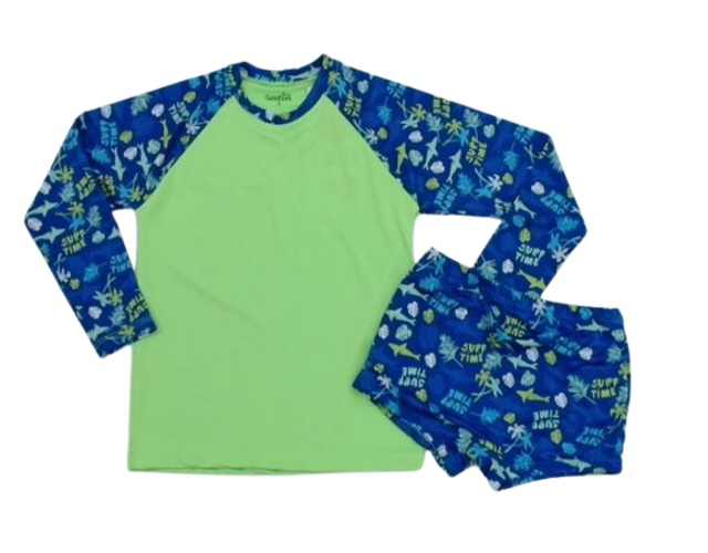 Conjunto Viston Inf Masc M/l Poliéster Proteção Uv
