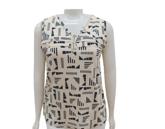 Blusa Vestbem Adulto Extra Grande  Regata Viscolycra Estampado