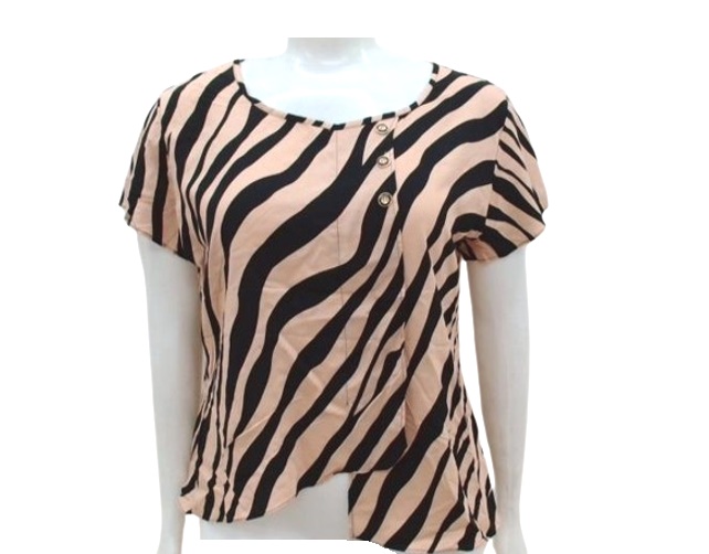 Blusa 7linhas Adulto Extra Grande Manga Curta Viscose