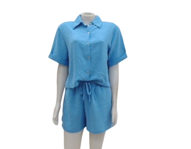 Conjunto Lulian Ad Fem M/c Duna Cropped Short