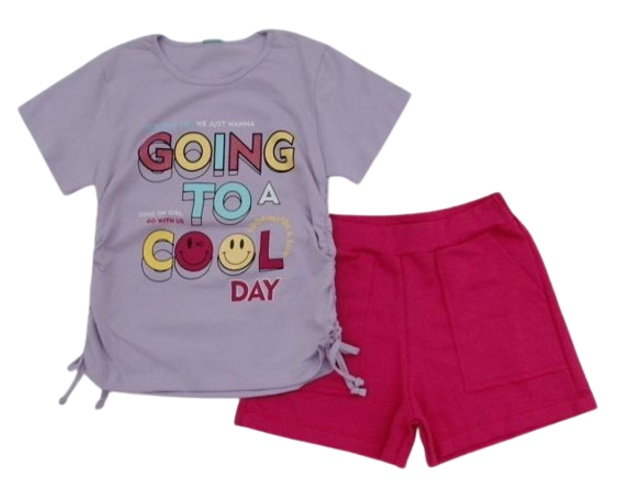 Conjunto Minhaflor Juv Fem M/c Cotton Short