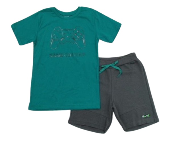 Conjunto Nekinho Infantil  Manga Curta Malha