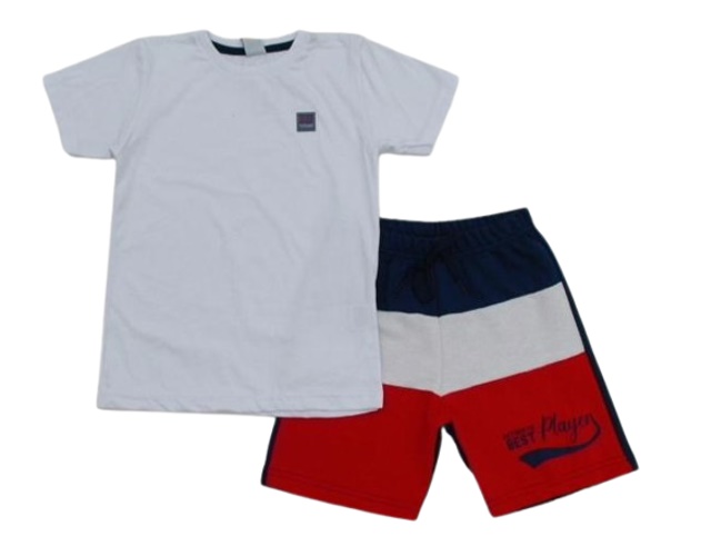 Conjunto Nekinho Infantil  Manga Curta Malha