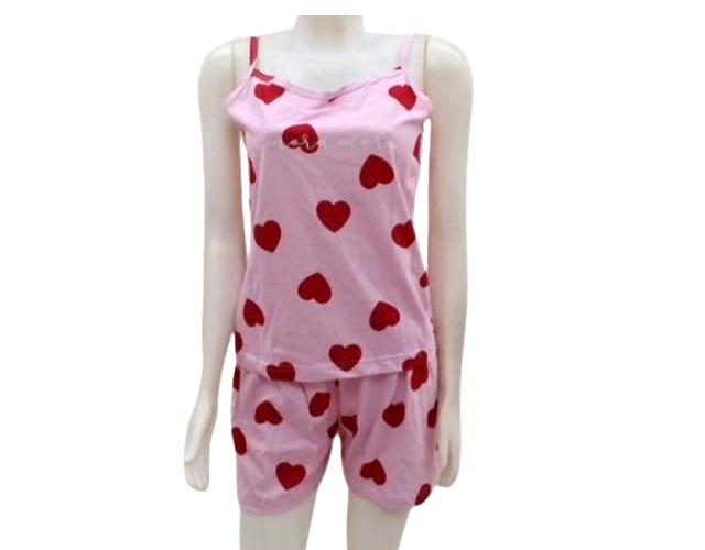 Pijama Sonhos Adulto Alça Malha Estampado