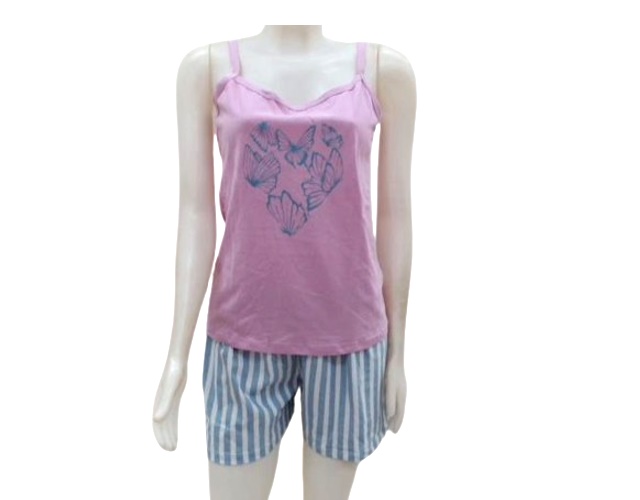 Pijama Sonhos Adulto Alça Malha Estampado