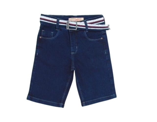 Bermuda Perbol Juvenil Masculino Jeans Lycra Cinto