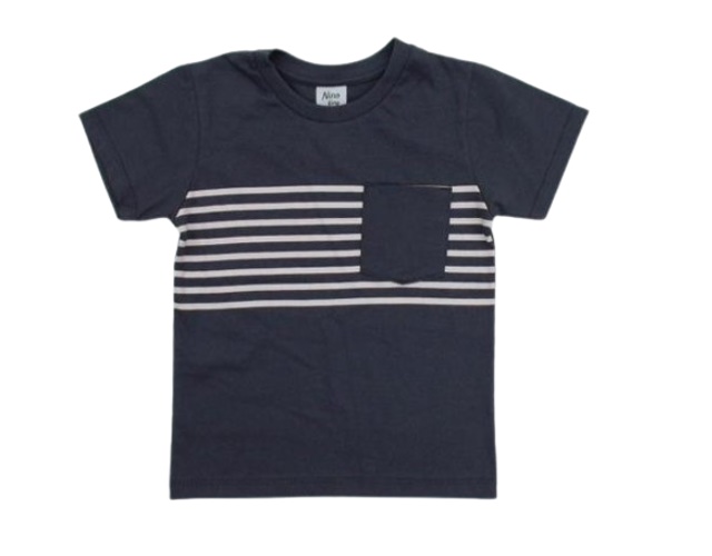 Camiseta Ninoking Primeiros Passos  Manga Curta Malha Bolso