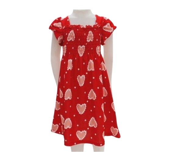 Vestido Ninaq Infantil Manga Curta Poliéster Elastex Estampado