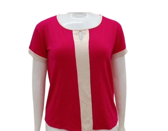 Blusa 7linhas Adulto Extra Grande Feminina Manga Curta Viscolycra