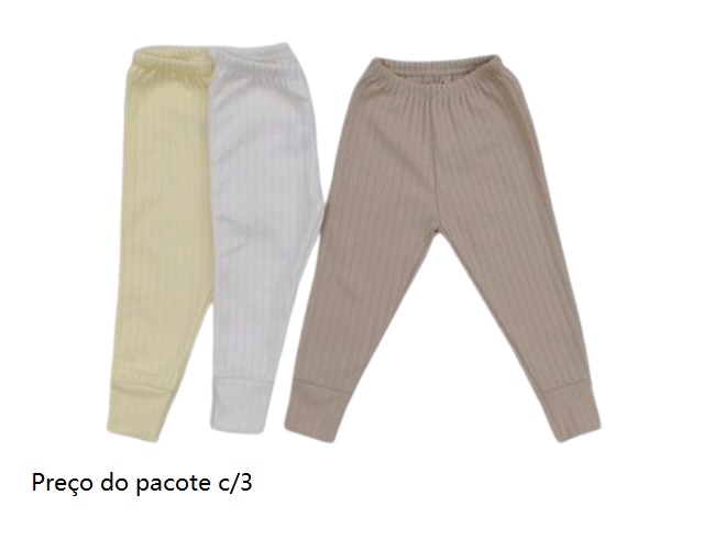 Mijão Timufy Bebe Neutro Malha Canelada (c/3)