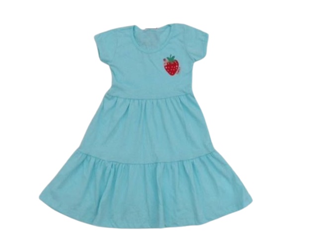 Vestido Fashionk Infantil Manga Curta Malha