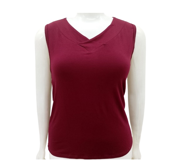 Blusa Armando Adulto Extra Grande  Regata Viscolycra Decote V