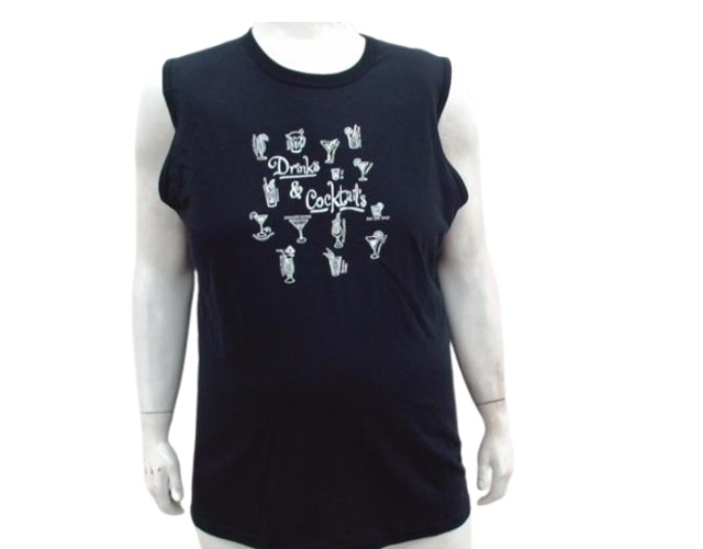 Regata Ultimato Adulto Extra Grande Masculino Machão Malha